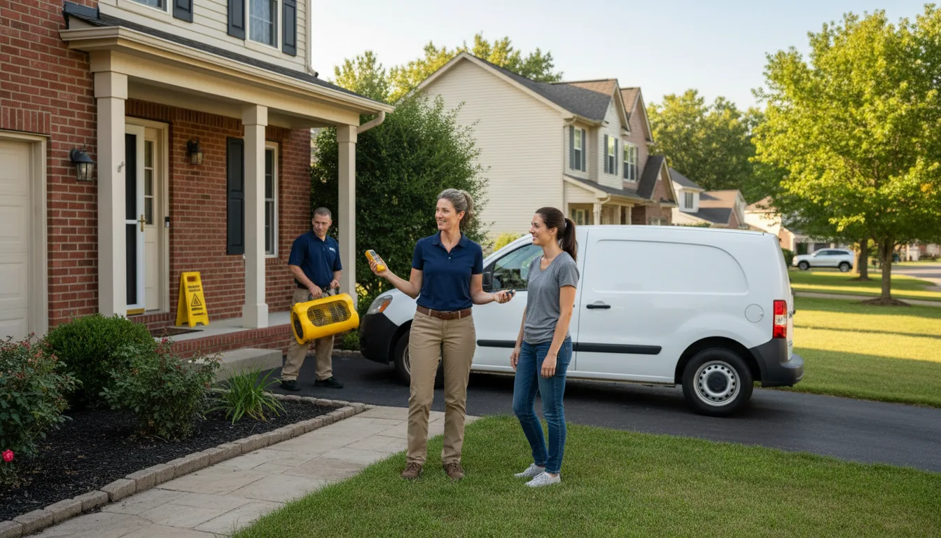 Residential water damage restoration in Lawrence, KS